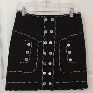 Per SE black mini skirt
